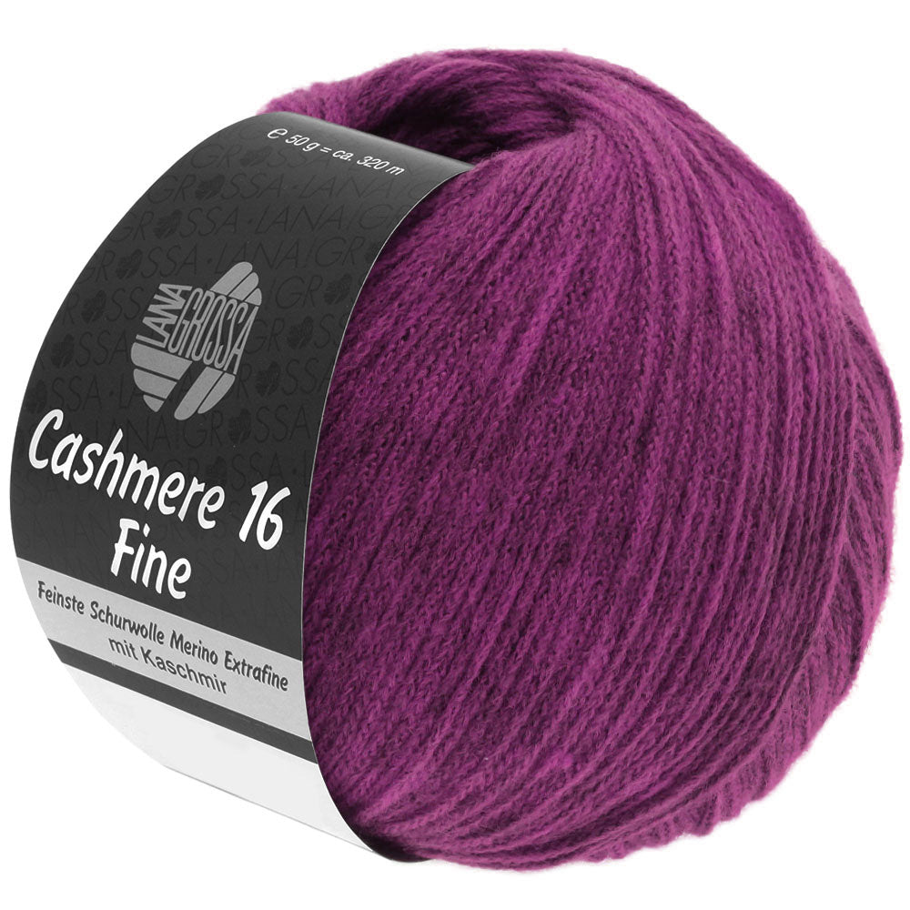 Lana Grossa - Cashmere Wollsucht 16 26 purpur – Farbe Fine
