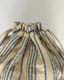 Knitter's Project Bag - Striped Seersucker